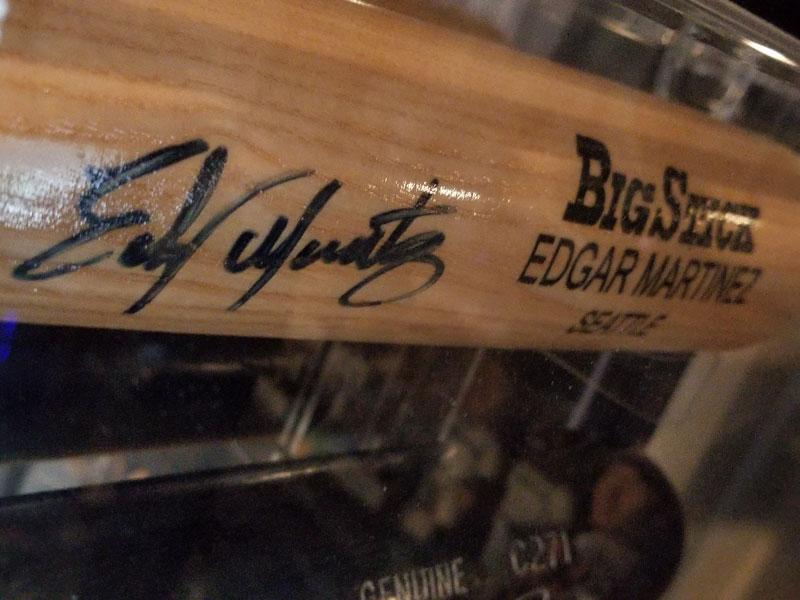 Edgar Martinez signed Big Stick bat