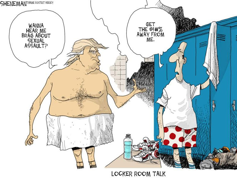 Locker Room Cartoon