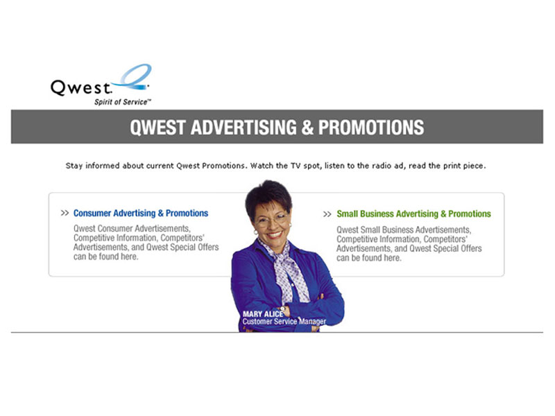 Qwest Advertising & Promotions